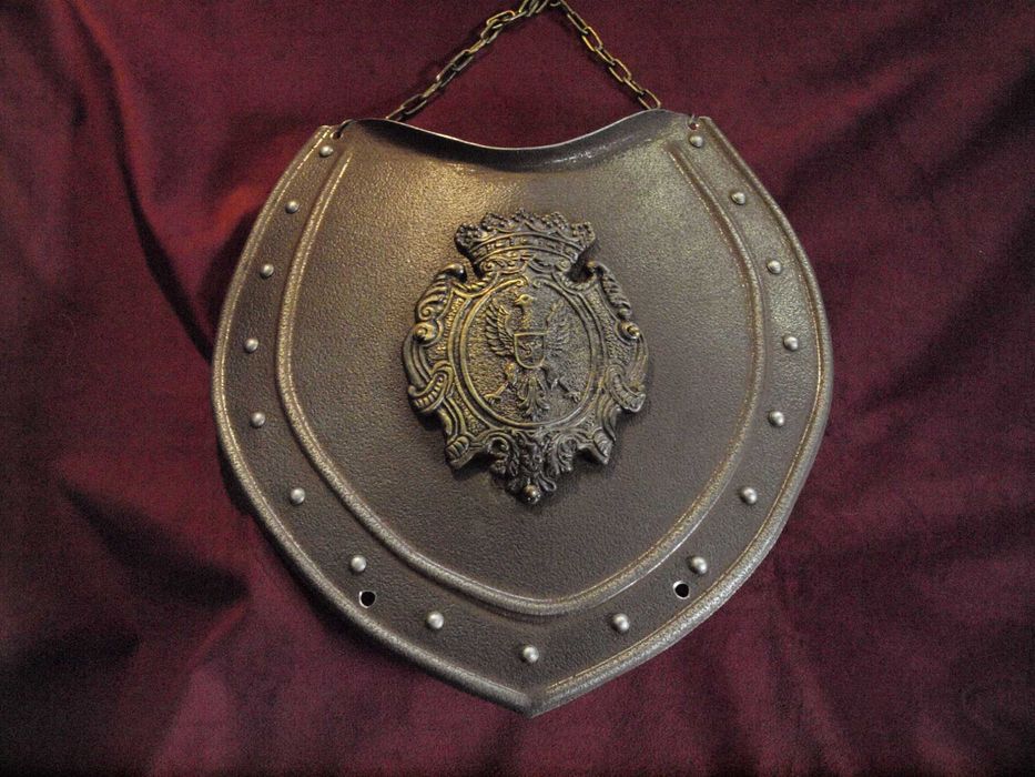 Ryngraf w stylu XVII-w. do szabel z herbem Radziwiłłów, blacha 200 lat