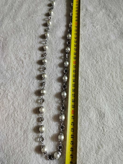 Korale z perłami hodowlanymi  dł47 cm