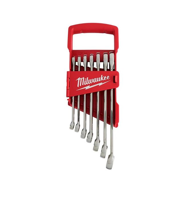 Milwaukee 48-22-9407 Zestaw Kluczy Płasko-Oczkowych SAE calowych 7 szt. MAX BITE
