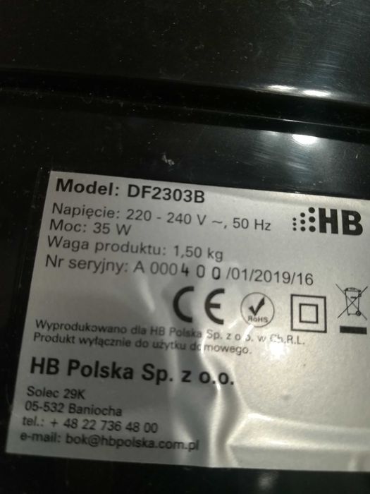 Wentylator biurkowy HB