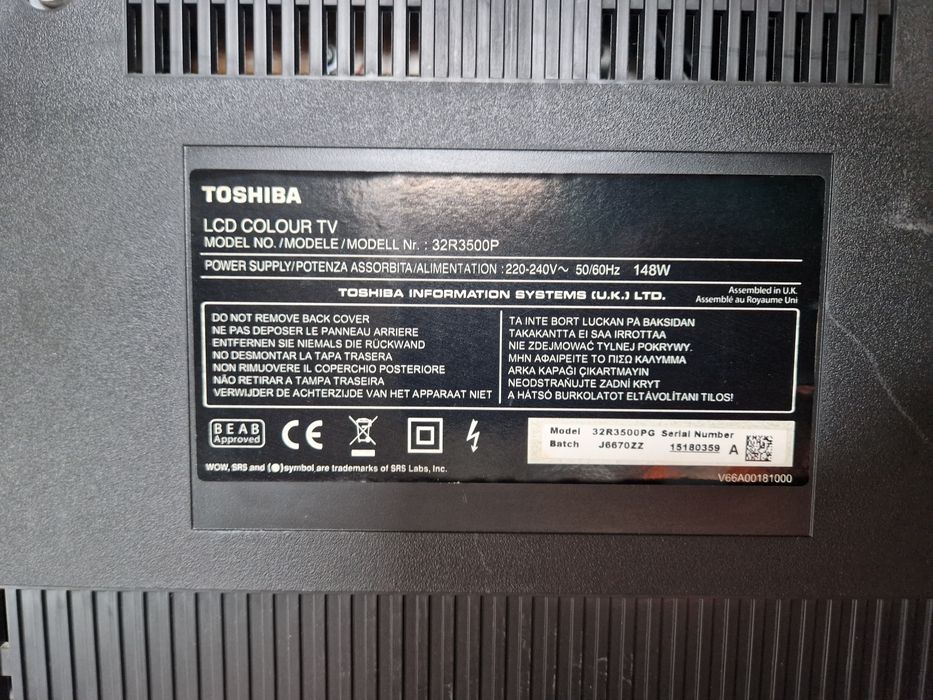 Telewizor Toshiba LCD colour TV 32R3500P