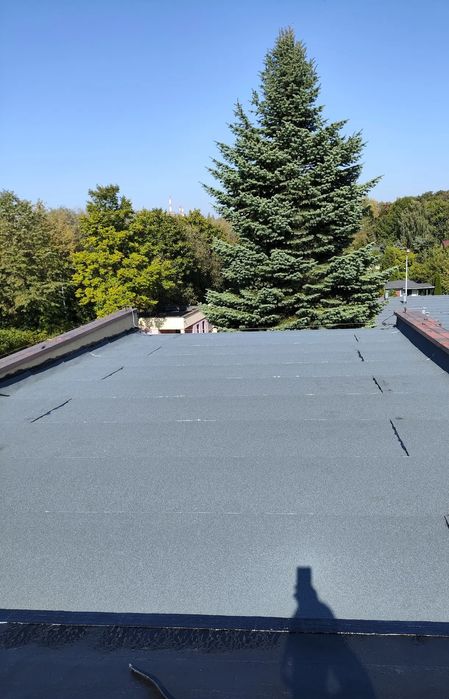 Grzanie papy dachy płaskie naprawy dachów