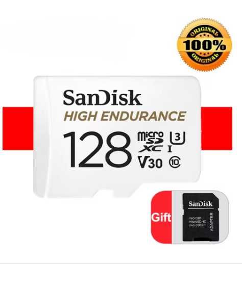 Sandisk high endurance для видеокамеры, авторегистратора 64/128/250гб.
