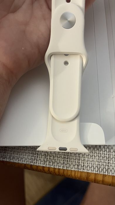 Apple Sport Band ОРИГІНАЛ для Apple Watch 46mm Starlight M/L