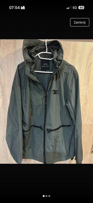 Męska wiatrówka z kapturem Armani Exchange