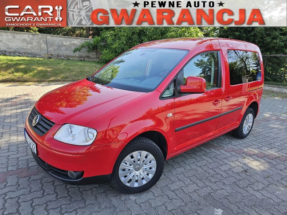 Volkswagen Caddy 1.4 80KM sprawna klima bezwypadkowy bez korozji GWARANCJA Film