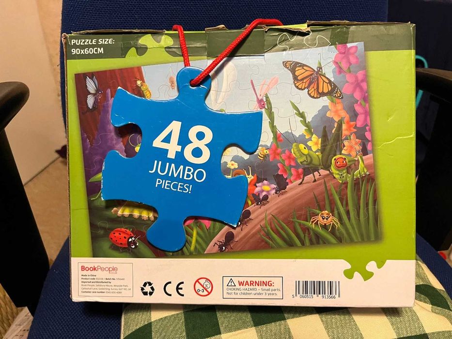 Puzzle Quebra-cabeça de chão peça grande 28 peças medem 90cm x60cm