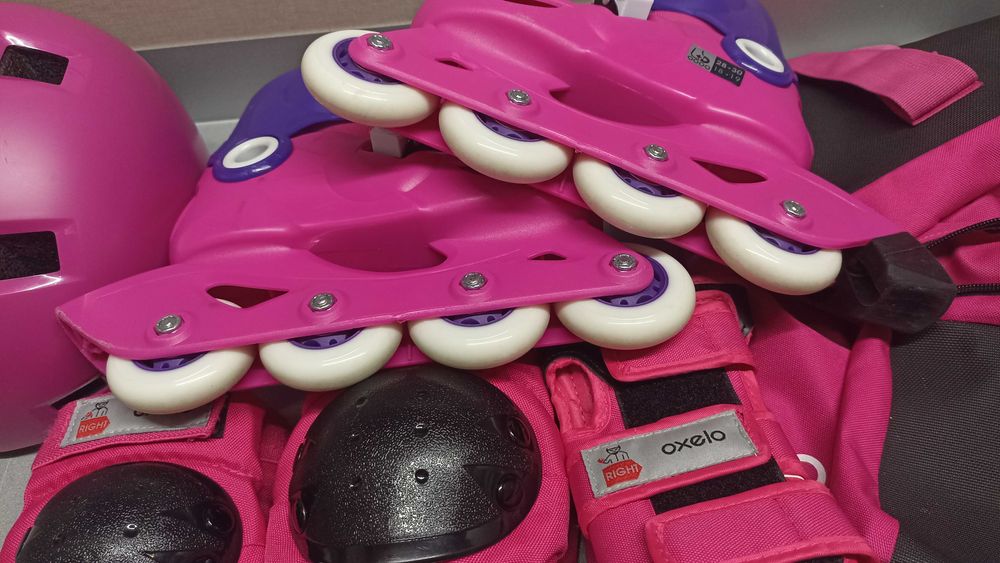 Patins em linha Olexo 28-30 com todas proteções e saco