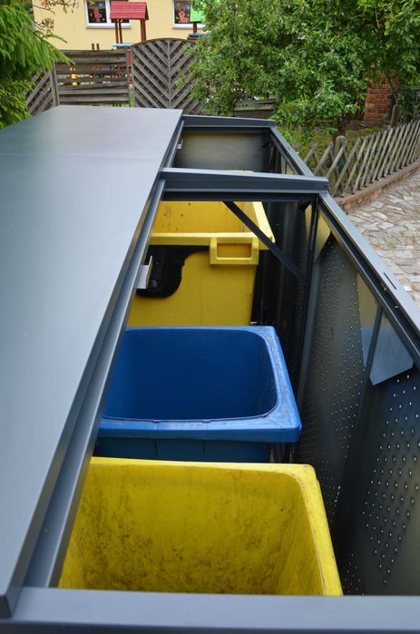 Wiata Altana Śmietnikowa Blaszak Zabudowa Obudowa  Koszy 660/1100 L