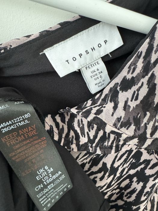 Topshop szyfonowa sukienka