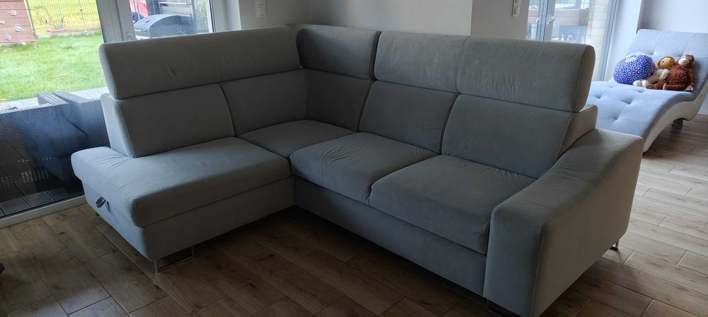 Narożnik szary stan bardzo dobry Agata Meble