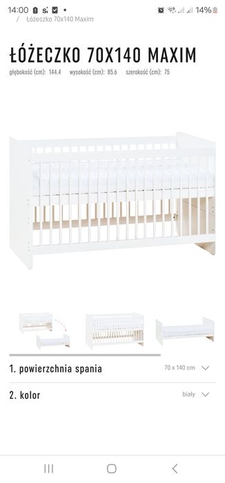 Łóżeczko dziecięce VOX Maxim