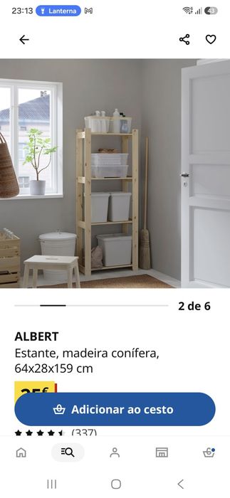 Estante Pinho 4 prateleiras