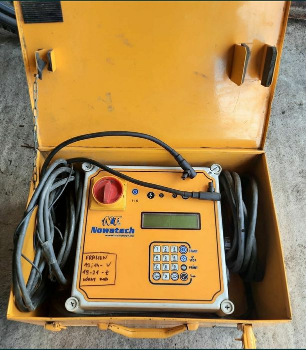 Zgrzewarka elektrooporowa do rur PE Nowatech - wynajem.
