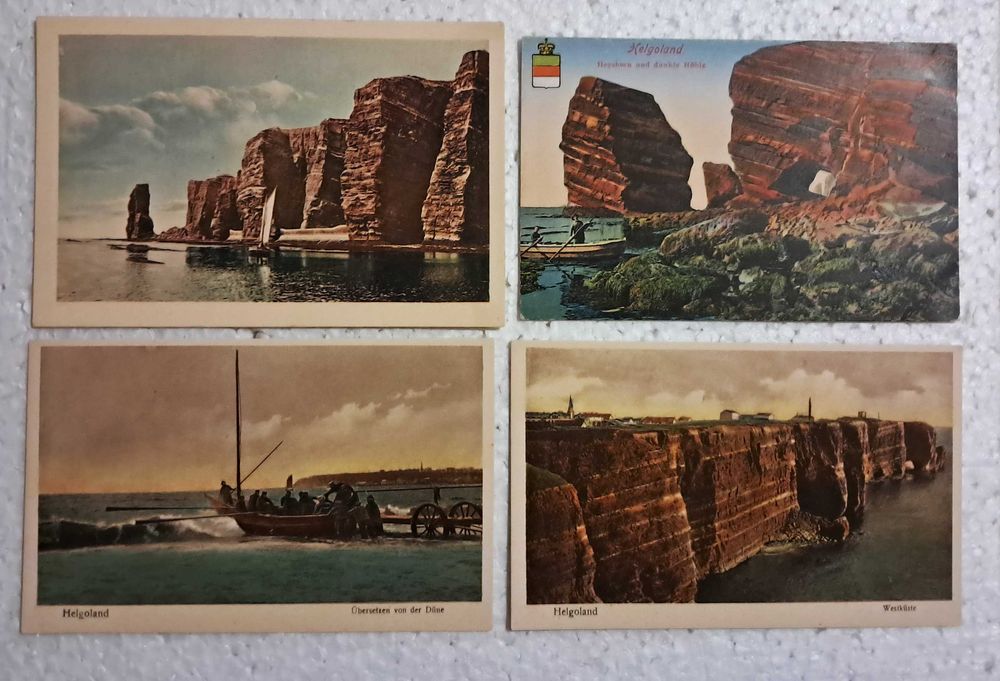 Helgoland . Stare widokówki
