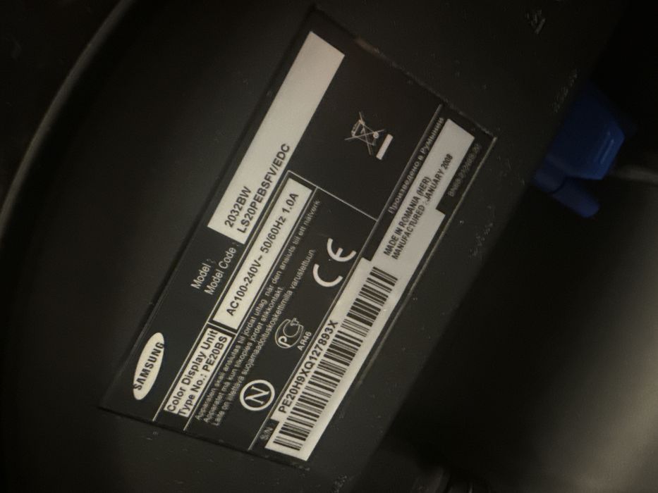 Monitor Samsung 2032BW 20cali