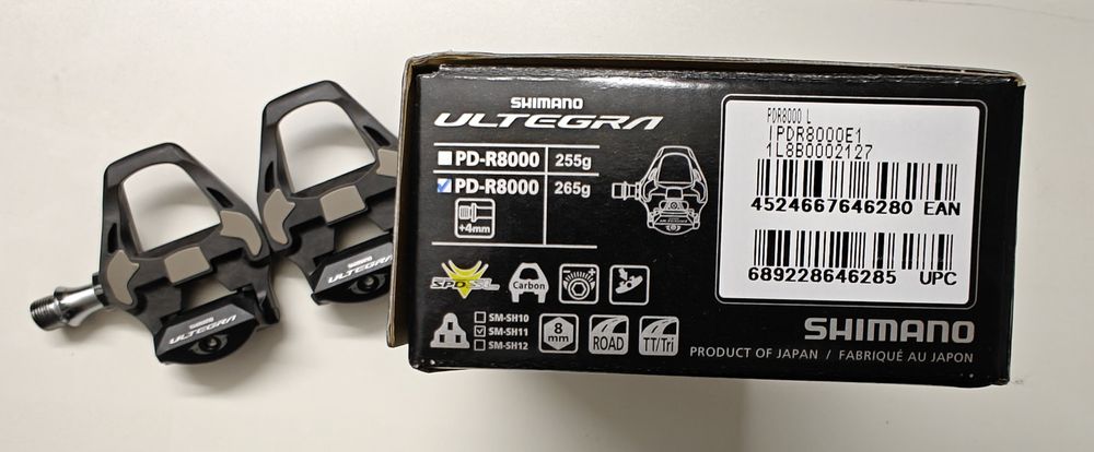 Pedały Shimano Ultegra PD-R8000 +4mm