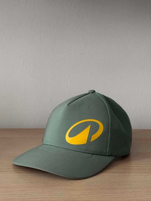 Zielona oliwkowa czapka z daszkiem surfingowa snapback full cap bejsbolówka dla dzieci Decathlon Trucker