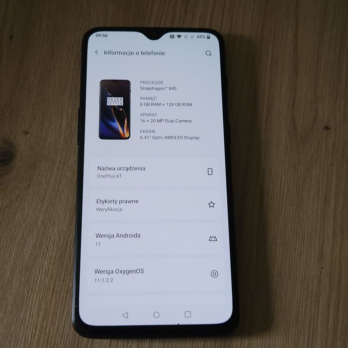 Smartfon OnePlus 6T 8/128 GB