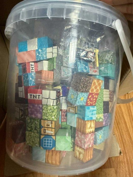 Магнітний конструктор Майнкрафт Minecraft блоки блоки 100, 200, 400 шт