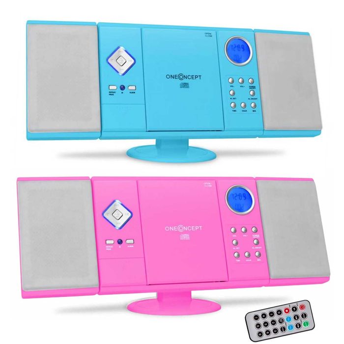 Wieża Stereo OneConcept V-12 CD USB SD AUX MP3 Radio FM - Kolory Nowa