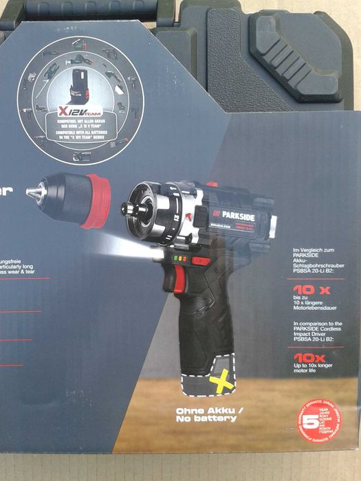 Parkside Performance Wkrętak udarowy akumulatorowy PSBSAP 12 A1