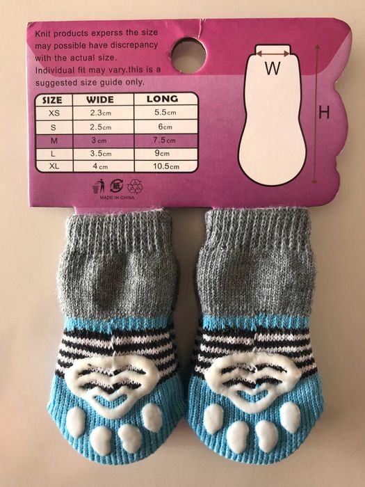 Meias anti derrapantes para Cão