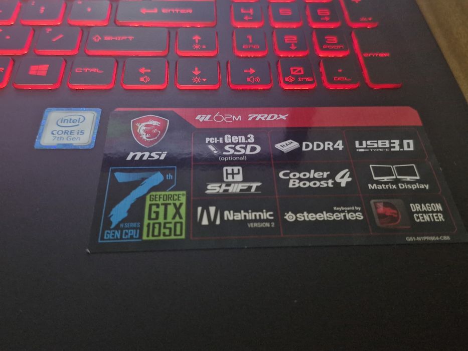 Ігровий ноутбук MSI | GTX 1050 4GB | 16GB RAM | Игровой |