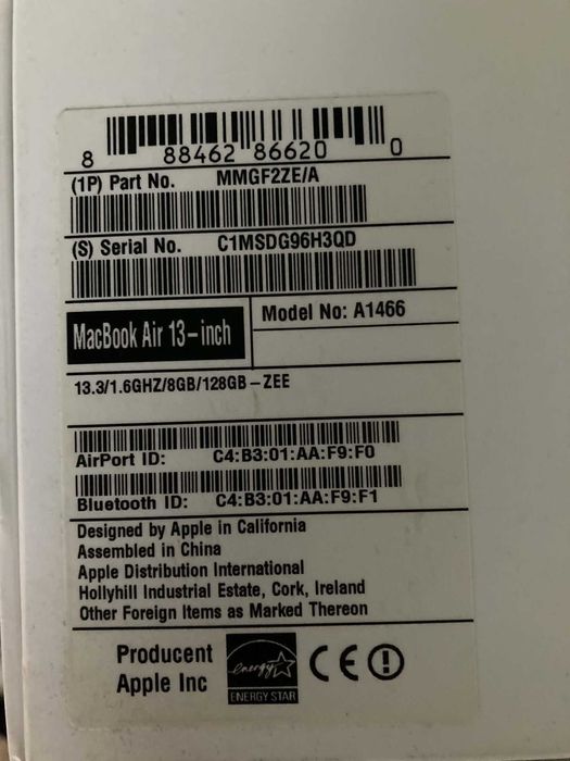 Macbook Apple Air 13