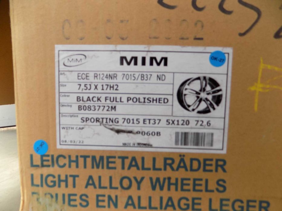 4 x Felgi Aluminiowe 17 BMW 5x120 X1,X3,Seria 3