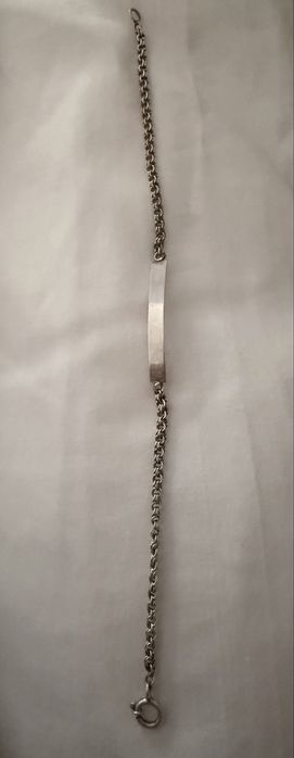 Puleseira de prata para criança