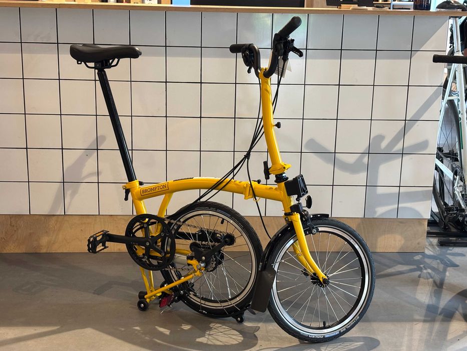 Rower składany Brompton C-line M6L bumblebee yelow - potestowy