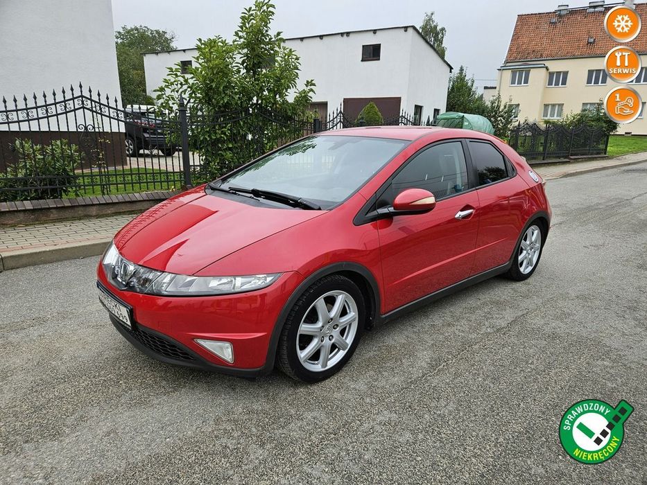 Honda Civic Opłacona Zdrowa Zadbana Serwisowana 2 Kmpl Kół Po Serwisie 1WŁ