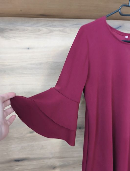 Bordowa sukienka rozmiar 40