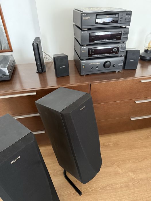 Aparelhagem antiga sony LBT-N600AV e 4 colunas