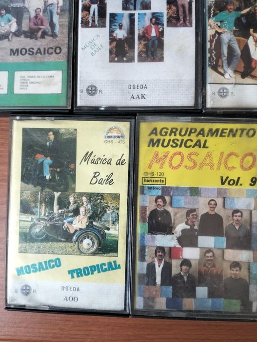 Conjunto de 8 cassetes Grupo Mosaico