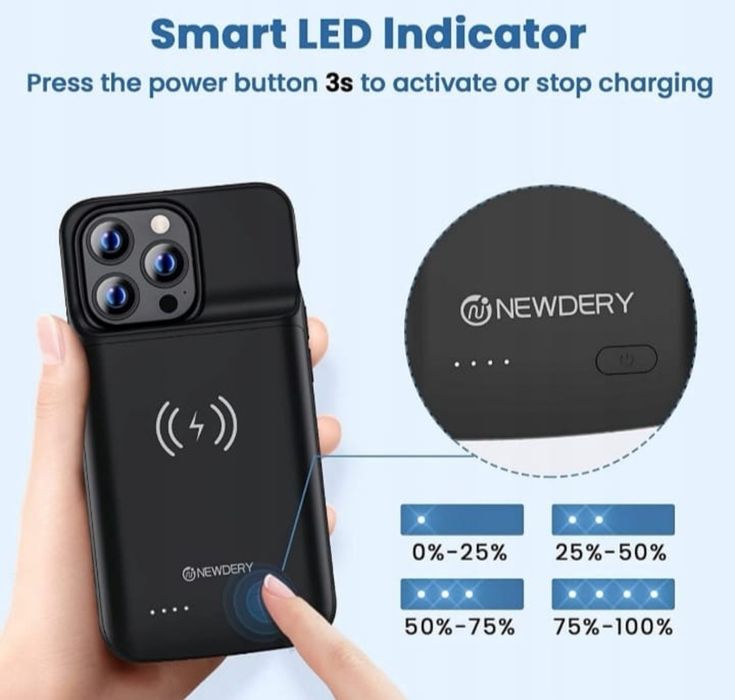Etui z baterią do iPhone 13 Pro i iPhone 13 "NEWDERY"