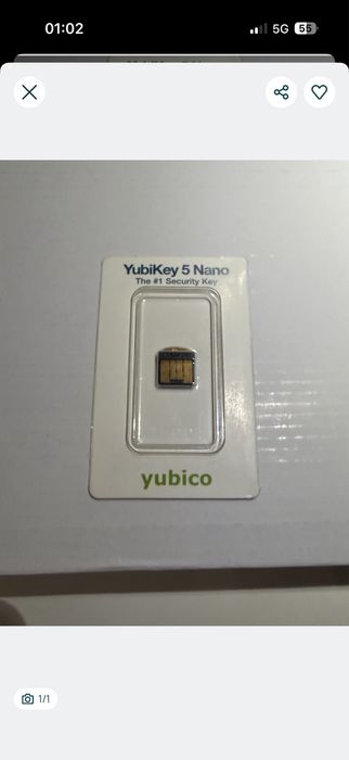 Klucz do zabezpieczeń YUBICO 5 nano