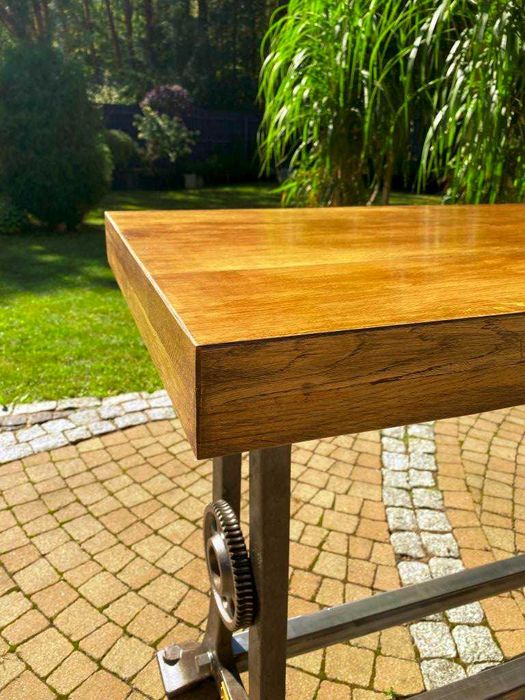 Stół warsztatowy, biurko, antyk, industrialny