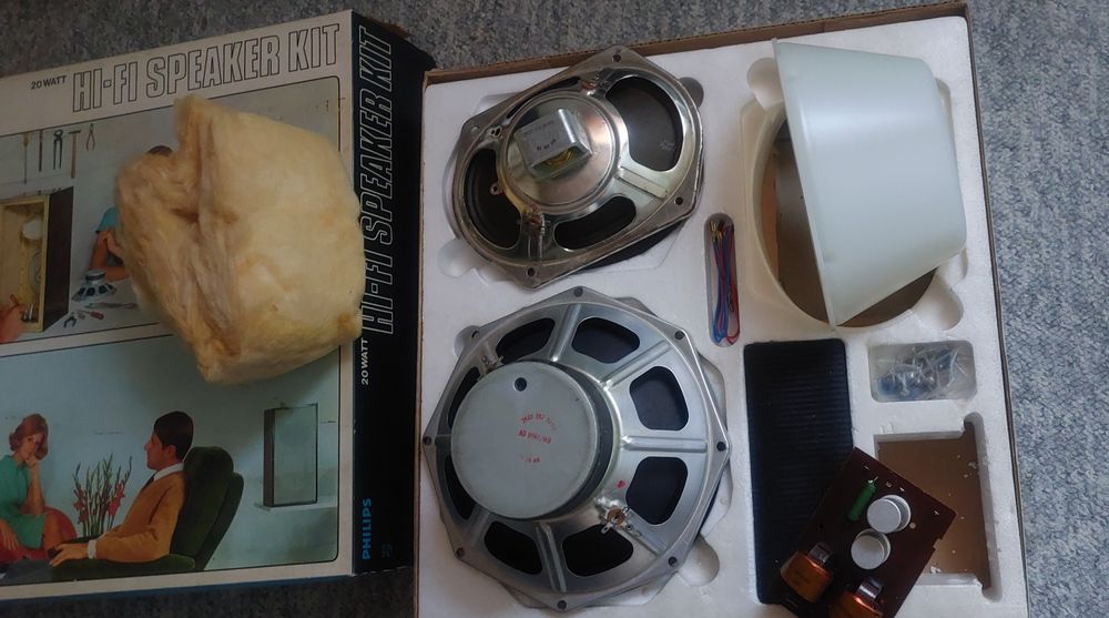 Vintage Zestaw głośników PHILIPS do samodzielnego montażu