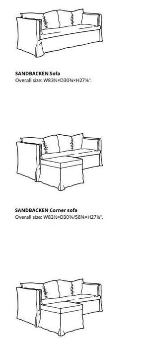 Sofá Cama IKEA com Pufe