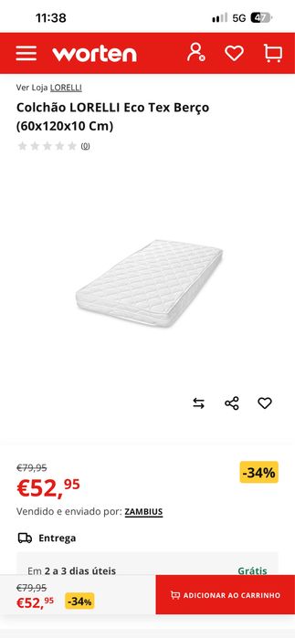 Berço Conversível Em Mesa-cama Lorelli