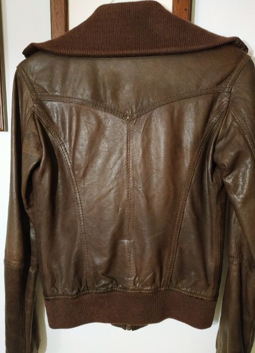 Blusão casaco de pele