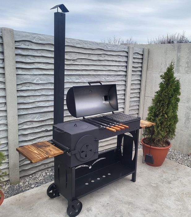 5мм! УСИЛЕННЫЙ! Мангал 4в1: Коптильня, Барбекю, Печь под казан