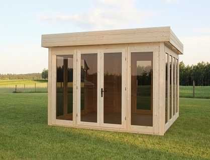 Przeszklony Domek Ogrodowy Drewniany Altana Pawilon Meg026