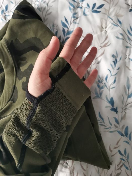 Camisola padrão militar verde com luva, M