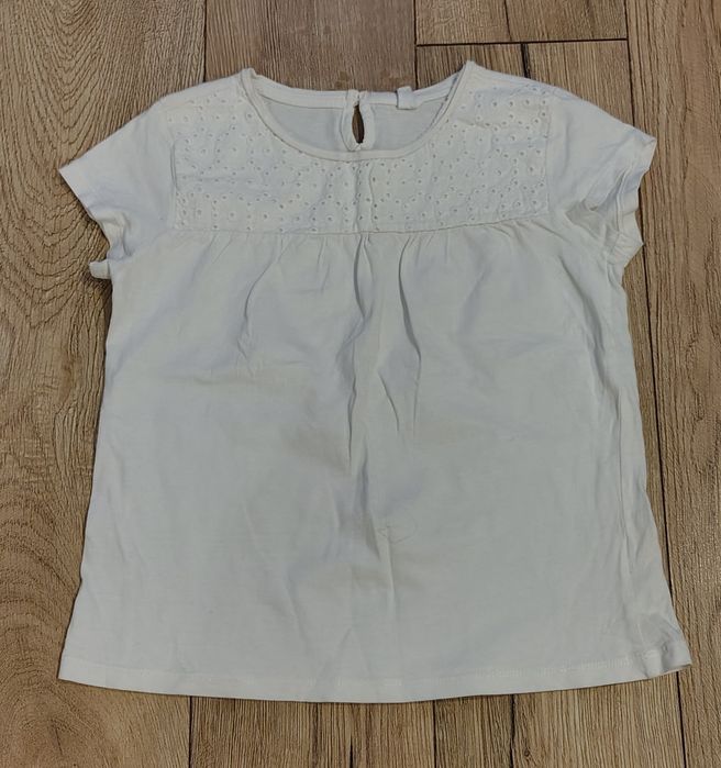 Koszulka t-shirt dziewczęcy biały Cool Club 140