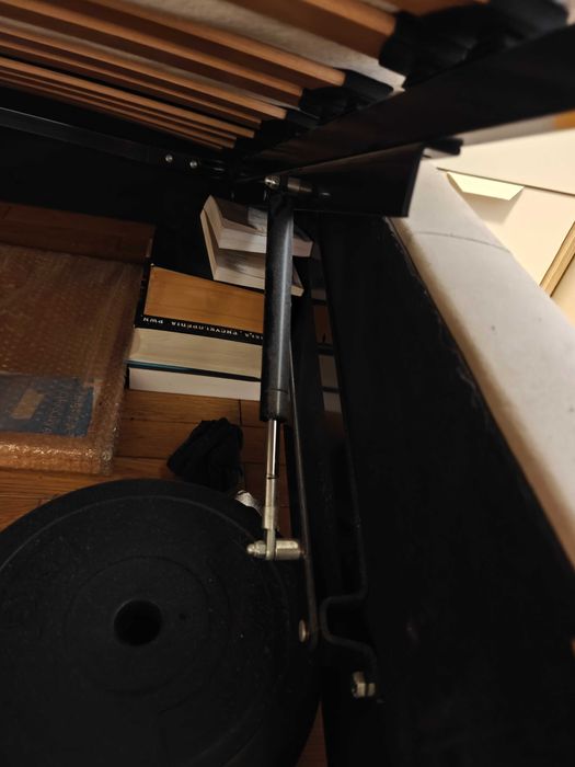 Łóżko materac powierzchnia spania 140x200 otwierane sprawne komplet