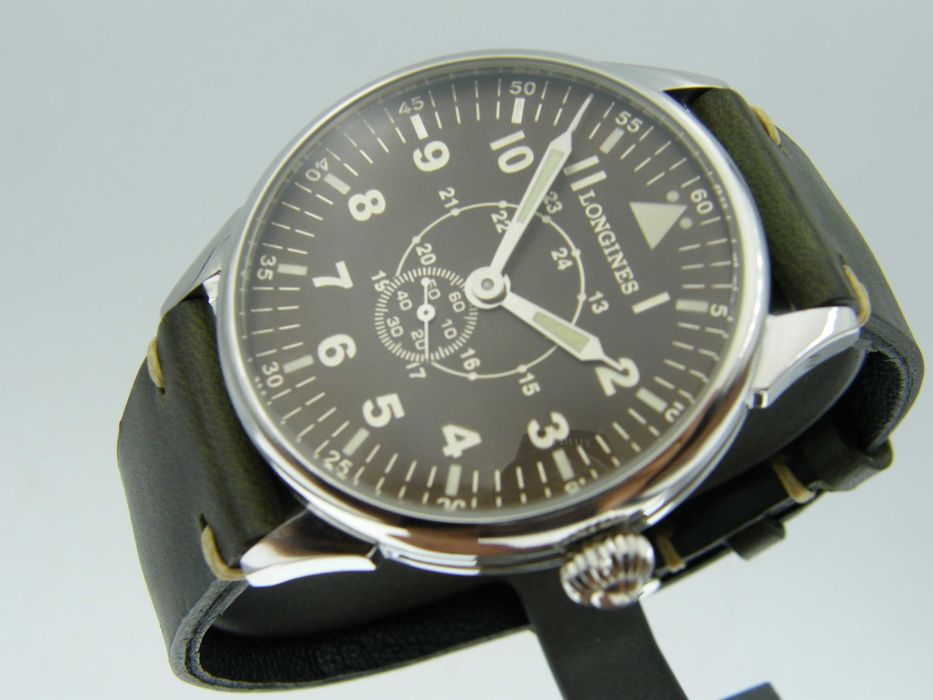 Longines Pilot Militarna Pasówka w Stali
