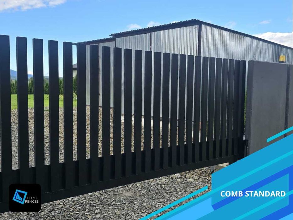 Ogrodzenie aluminiowe - model grzebieniowy Comb - Polski producent